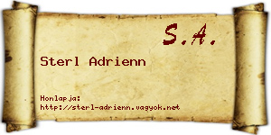 Sterl Adrienn névjegykártya